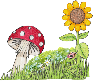 openclipart圖庫：Toadstool Scene