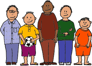 openclipart圖庫：boys n ball