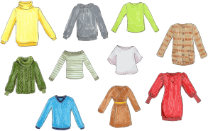openclipart圖庫：Clothing Tops
