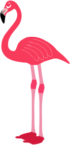openclipart圖庫：Flamingo