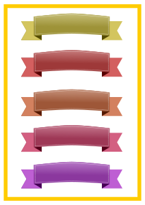 openclipart圖庫：Ribbons Set #1