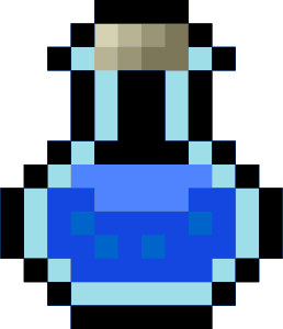 openclipart圖庫：Pixel Potion Blue