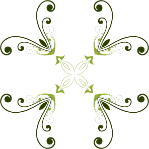 openclipart圖庫：Flourish Flower Design 8