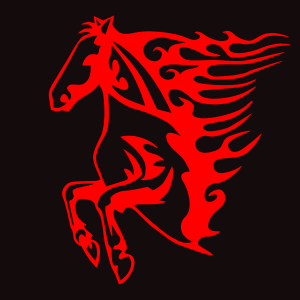 openclipart圖庫：Flame Horse