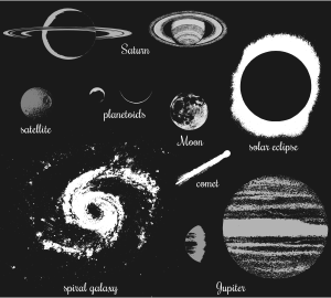 openclipart圖庫：Celestial bodies