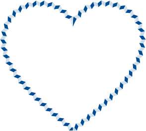 openclipart圖庫：MC Escher Heart Blue