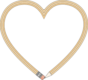 openclipart圖庫：Pencil Heart
