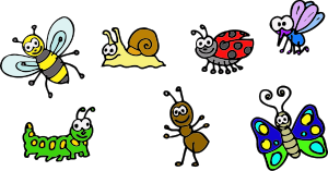 openclipart圖庫：Garden animals