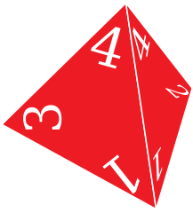 openclipart圖庫：D4, Four Sided Die