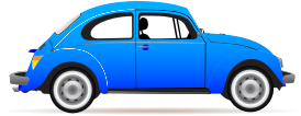 openclipart圖庫：Blue Beetle Profile