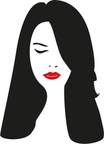 openclipart圖庫：Closed Eyes Woman Portrait