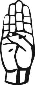 openclipart圖庫：Deaf Alphabet B
