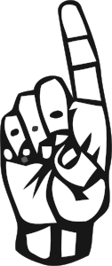openclipart圖庫：Deaf Alphabet D