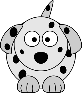 openclipart圖庫：Dalmatian Cartoon Dog