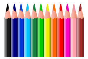 openclipart圖庫：Coloured pencils animation