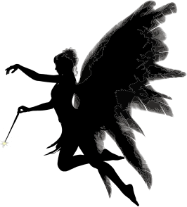openclipart圖庫：Angel Silhouette
