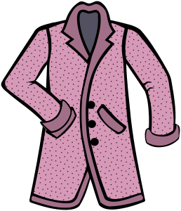 openclipart圖庫：Stylish pink coat