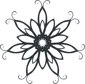 openclipart圖庫：Silhouette Flourish Design 3
