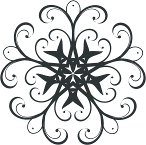 openclipart圖庫：Silhouette Flourish Design 7