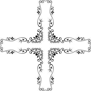 openclipart圖庫：Decorative Vintage Style Cross