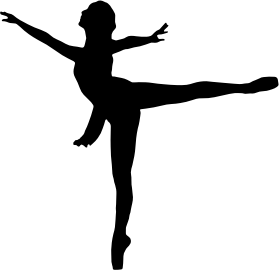 openclipart圖庫：Ballet Dancer Silhouette