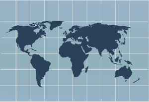 openclipart圖庫：World Map with Japan