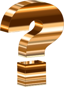 openclipart圖庫：Polished Copper 3D Question Mark