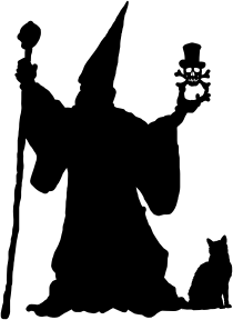openclipart圖庫：Wizard Silhouette