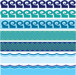 openclipart圖庫：Water Patterns