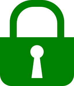 openclipart圖庫：Simple, flat padlock