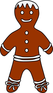 openclipart圖庫：Gingerbread Boy