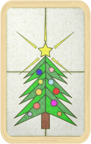 openclipart圖庫：Stained Glass Christmas Tree