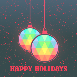 openclipart圖庫：Happy Holidays Card