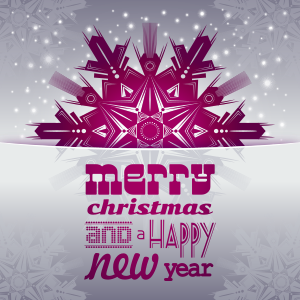 openclipart圖庫：Merry Christmas And A Happy New Year Card 2