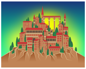 openclipart圖庫：Mountain Village