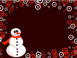 openclipart圖庫：Snowman Background