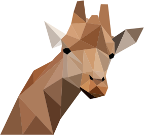 openclipart圖庫：Low Poly Giraffe