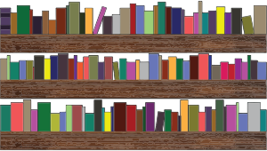openclipart圖庫：Bookshelves