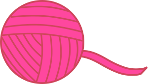 openclipart圖庫：Pink Ball of Yarn