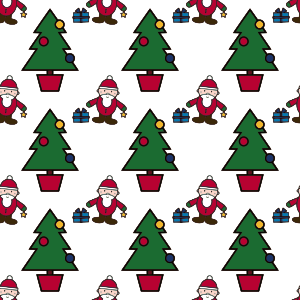 openclipart圖庫：Christmas Scene-seamless pattern