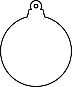 openclipart圖庫：Christmas ornament shape