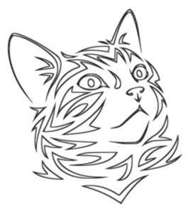 openclipart圖庫：Tribal-Kitten remix