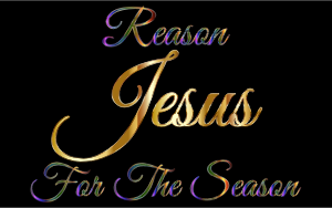 openclipart圖庫：Jesus Reason For The Season Typography