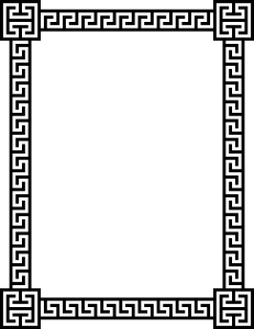 openclipart圖庫：Greek key frame 5
