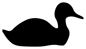openclipart圖庫：Silhouette - duck