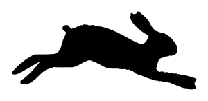 openclipart圖庫：Silhouette - rabbit