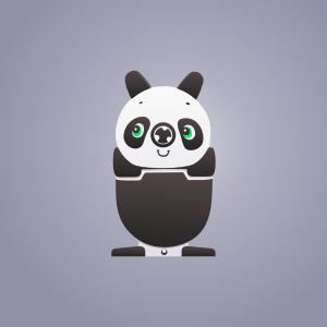 openclipart圖庫：Panda Pencil Sharpener