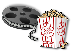 openclipart圖庫：Hot POPcorn And A Movie! Remix
