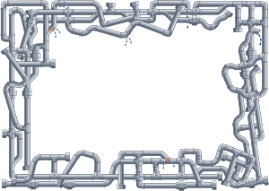 openclipart圖庫：Leaky Pipe Frame - A4