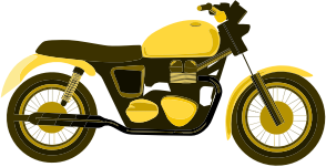 openclipart圖庫：Yellow Motorcycle